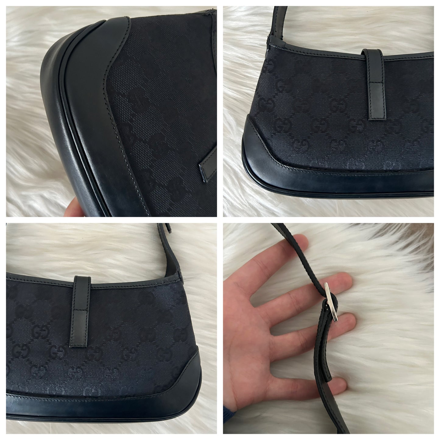 Gucci Jackie vintage mini in monogram nera