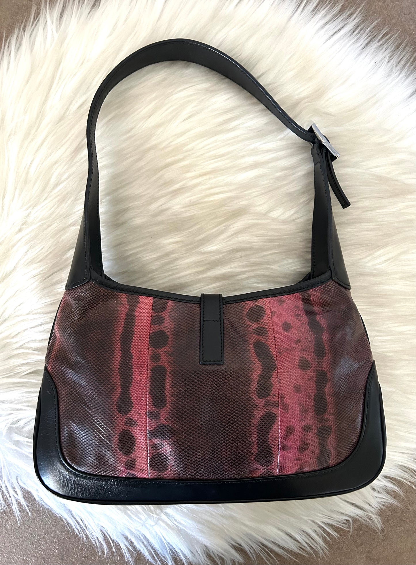 Gucci Jackie mini in pelle di pitone
