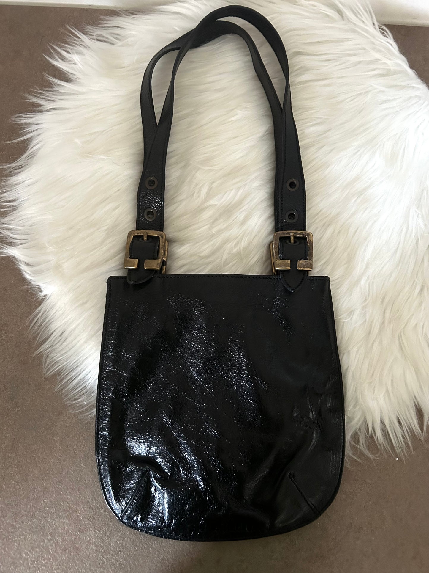 Miu Miu tote bag in pelle verniciata