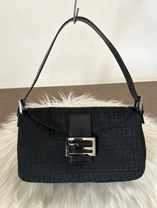 Fendi baguette zucchino double flap
