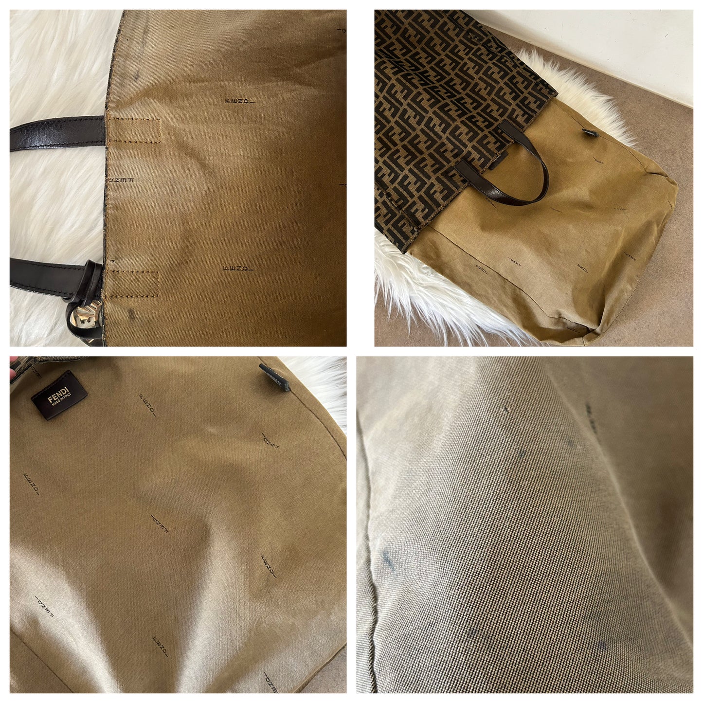 Fendi tote bag in monogram zucca