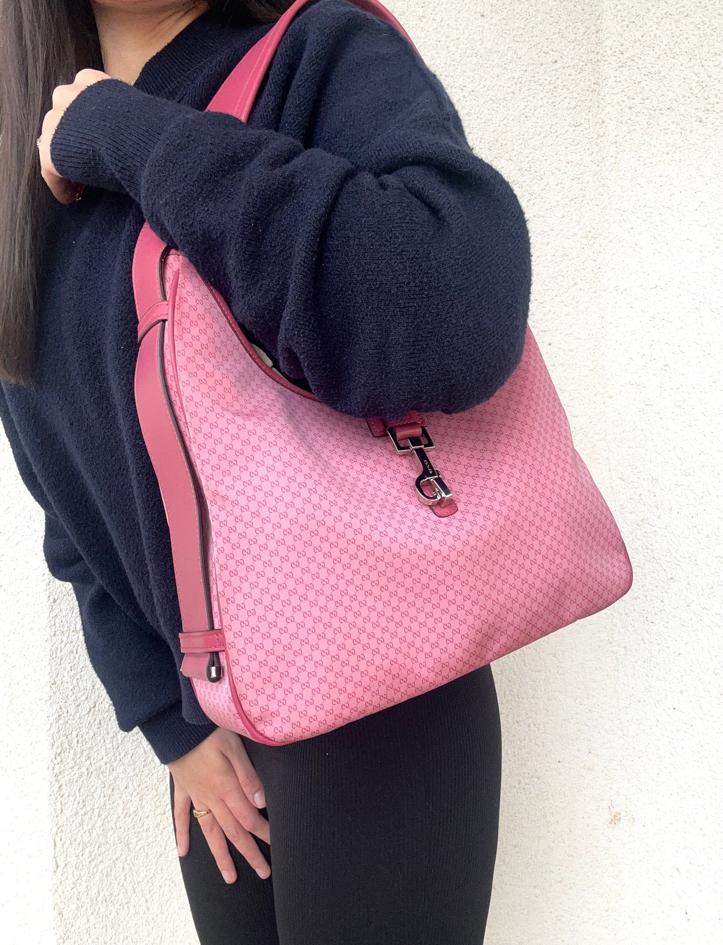 Gucci Jackie rosa in tela