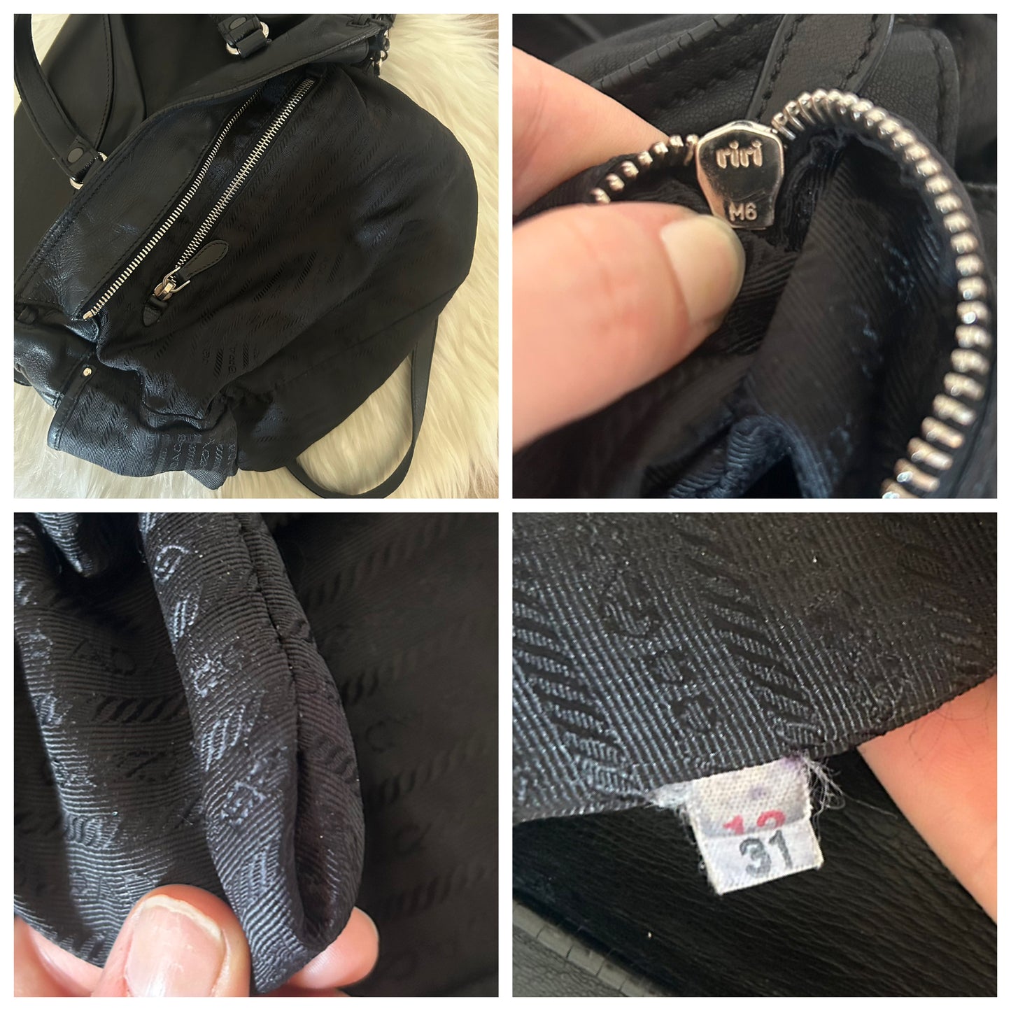 Prada tote in pelle nera