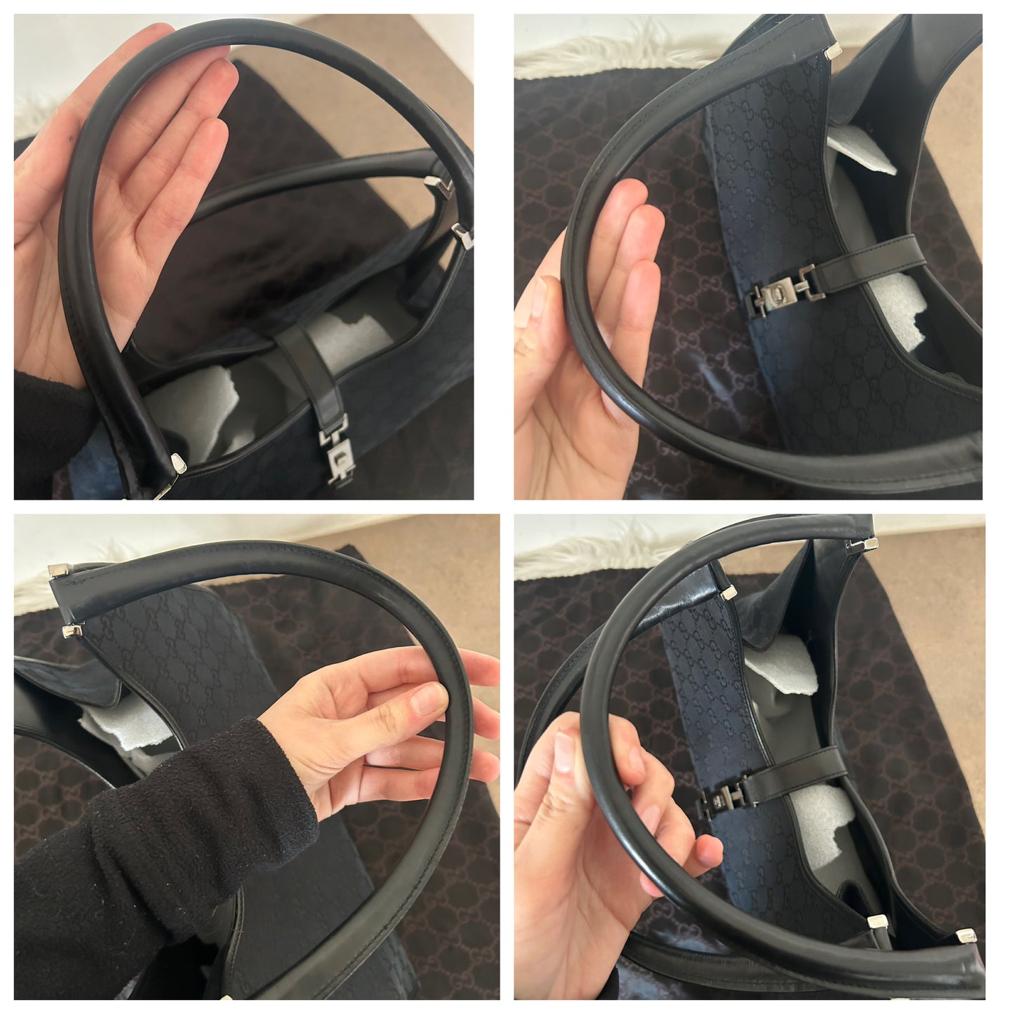 Gucci Jackie nera in monogram