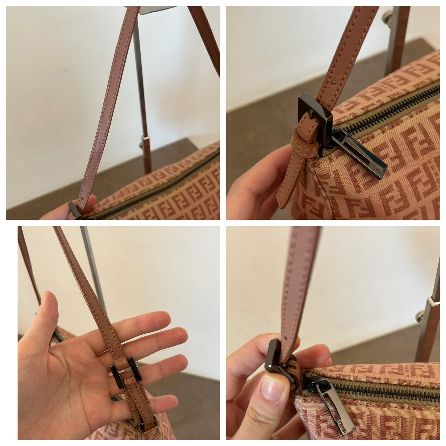 Fendi Baguette Sunset sfumata in monogram zucchino