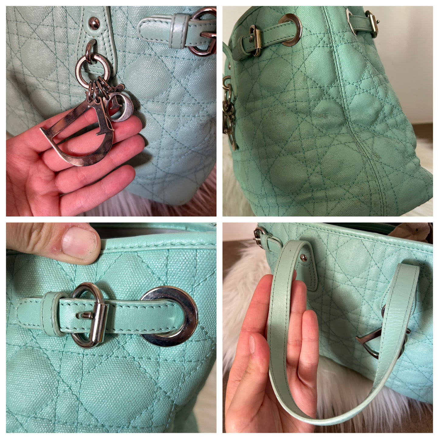 Dior Panorama verde acqua in pelle