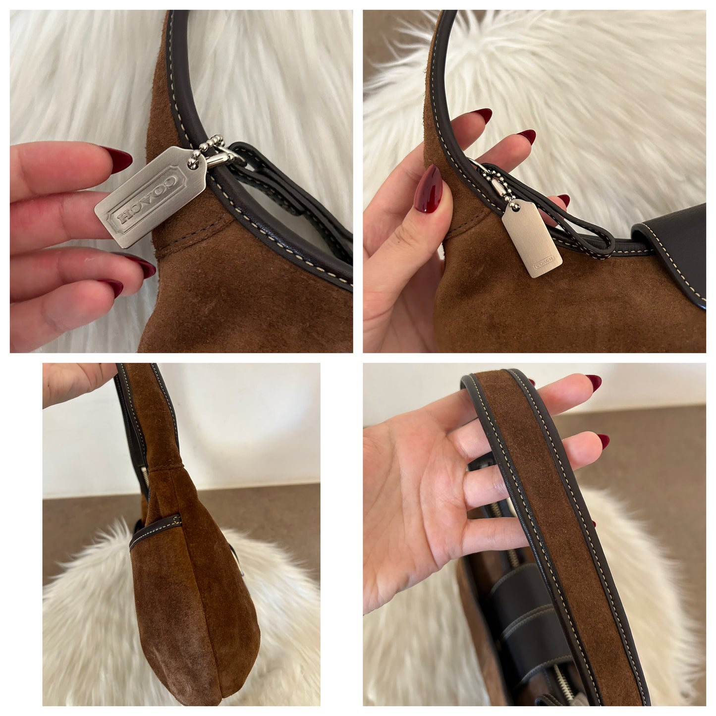 Coach Signature Sufflette in suede