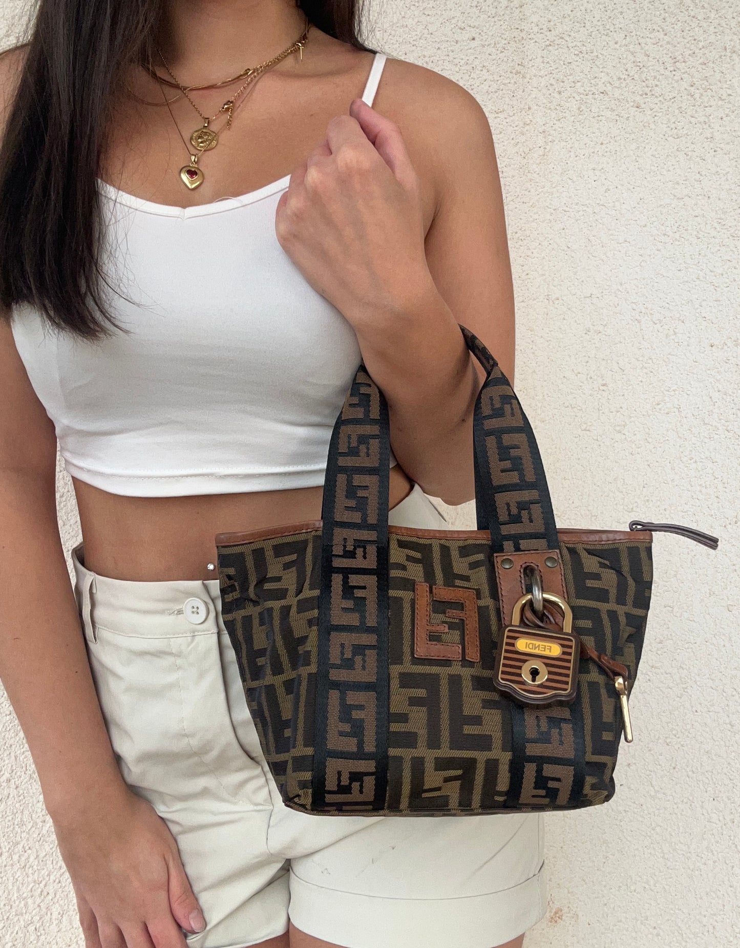 Fendi mini Roll bag zucca