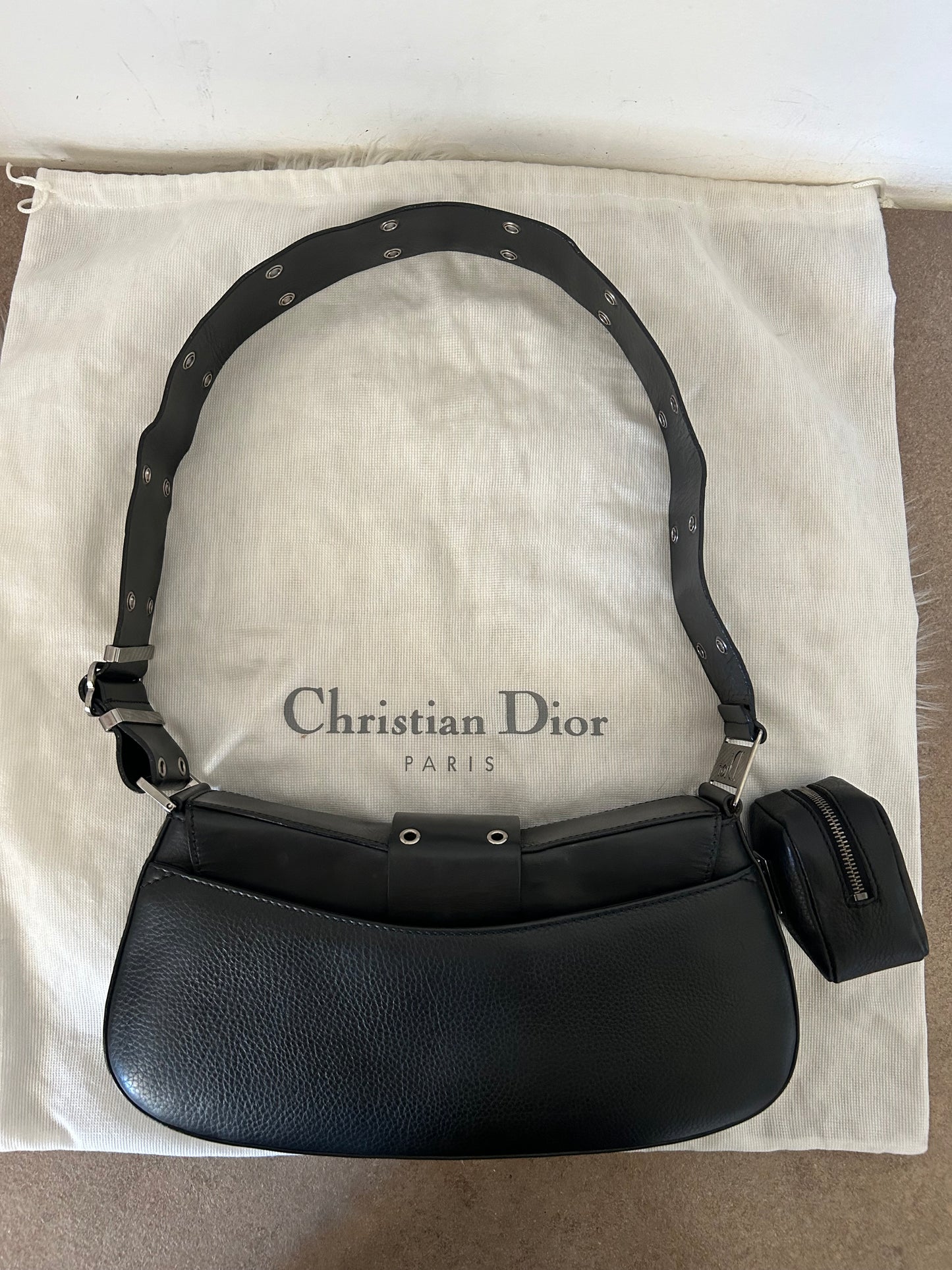 Dior Columbus nera in pelle