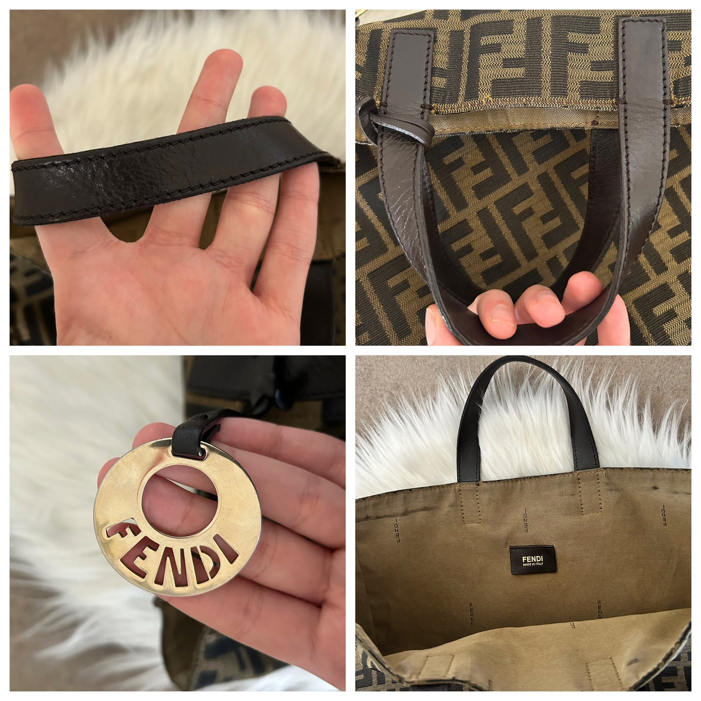 Fendi tote bag in monogram zucca