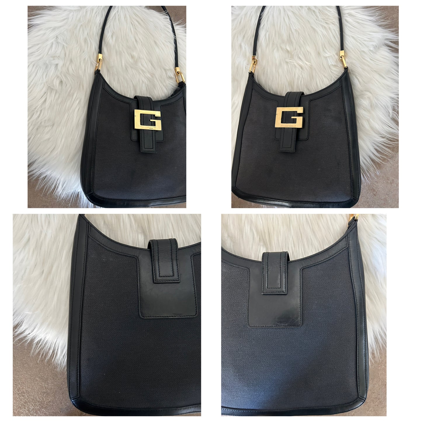 Gucci Jackie in tela e pelle vintage