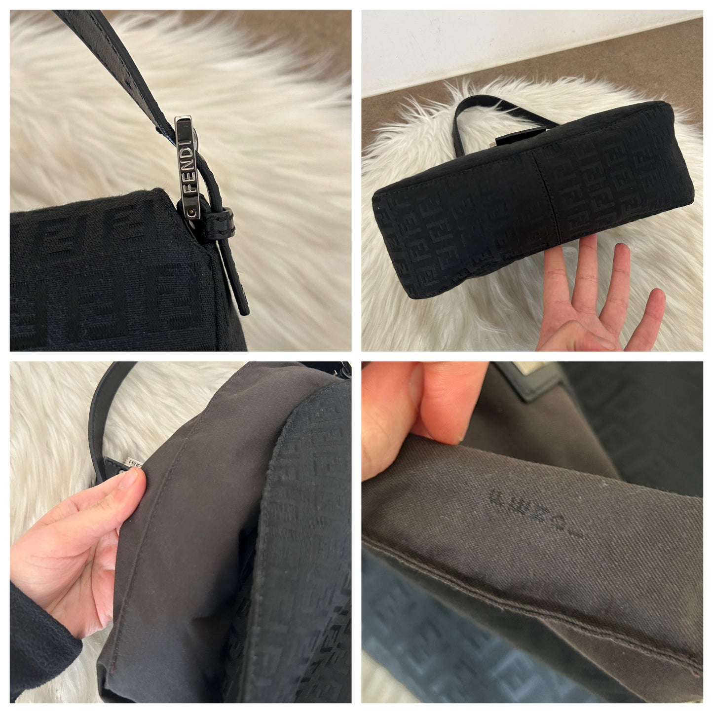 Fendi baguette zucchino double flap