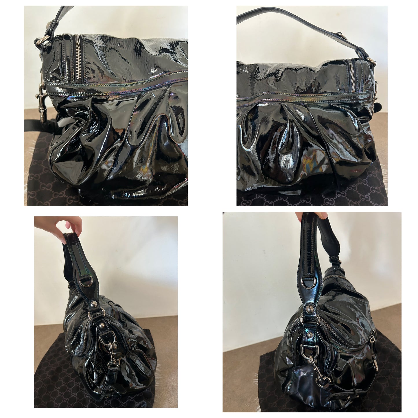 Gucci Icon Bit in vernice nera