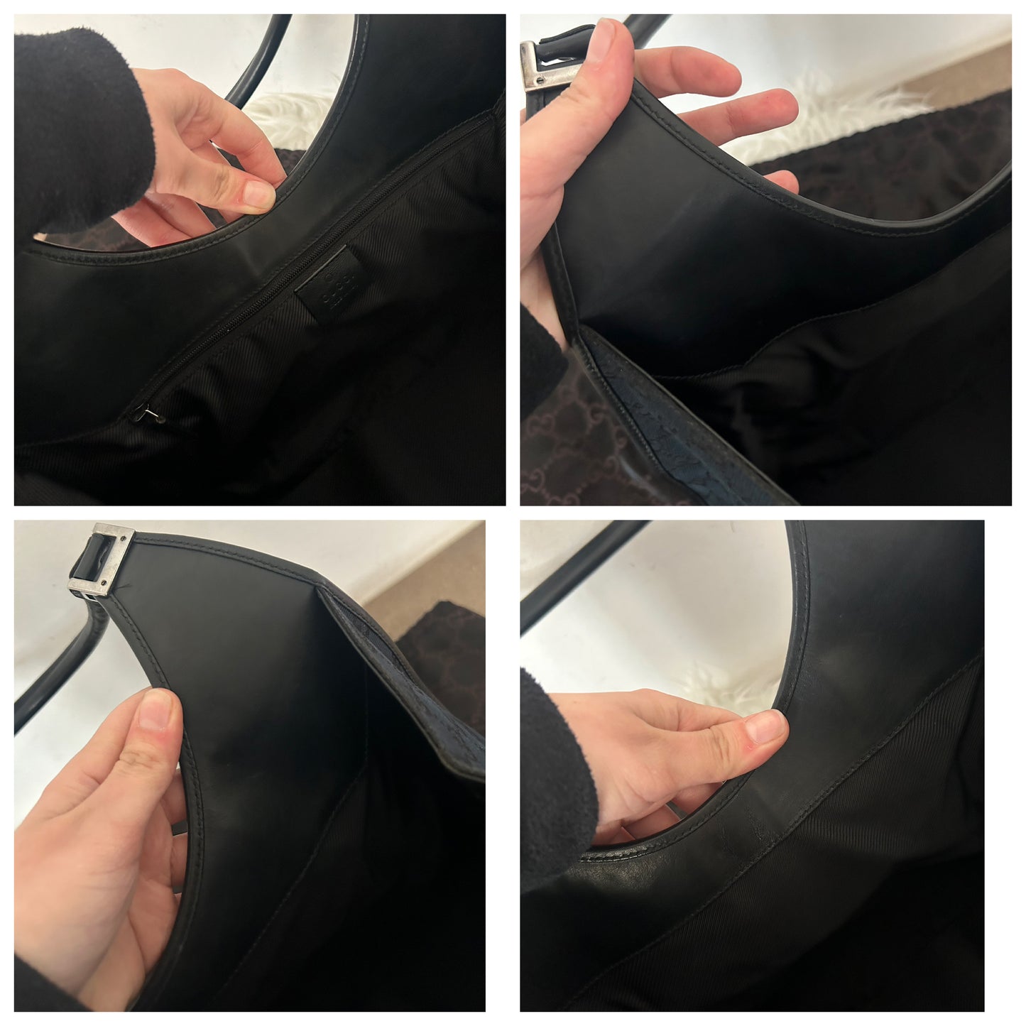 Gucci Jackie nera in monogram