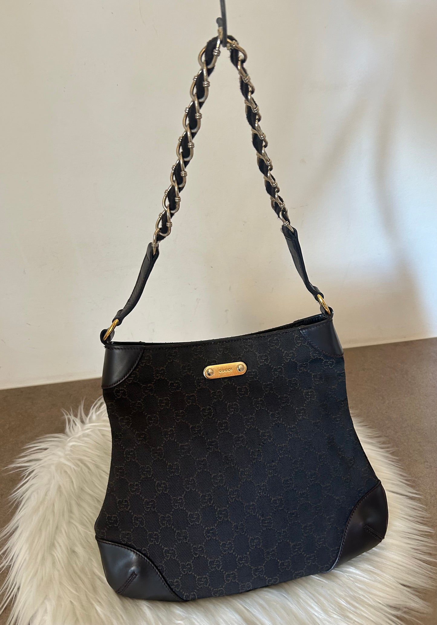 Gucci tote monogram in denim