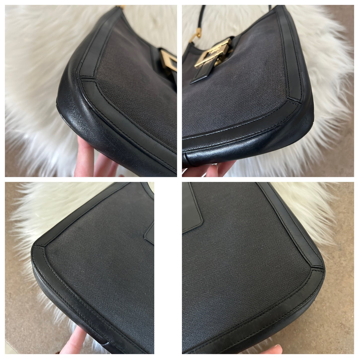 Gucci Jackie in tela e pelle vintage