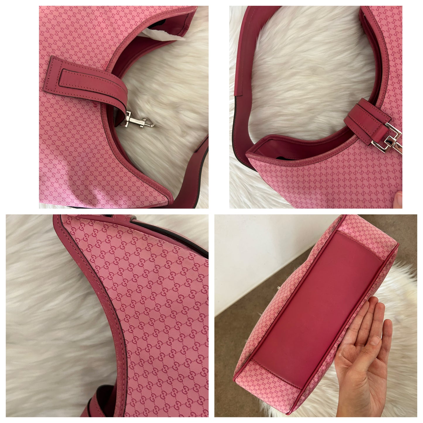 Gucci Jackie rosa in tela