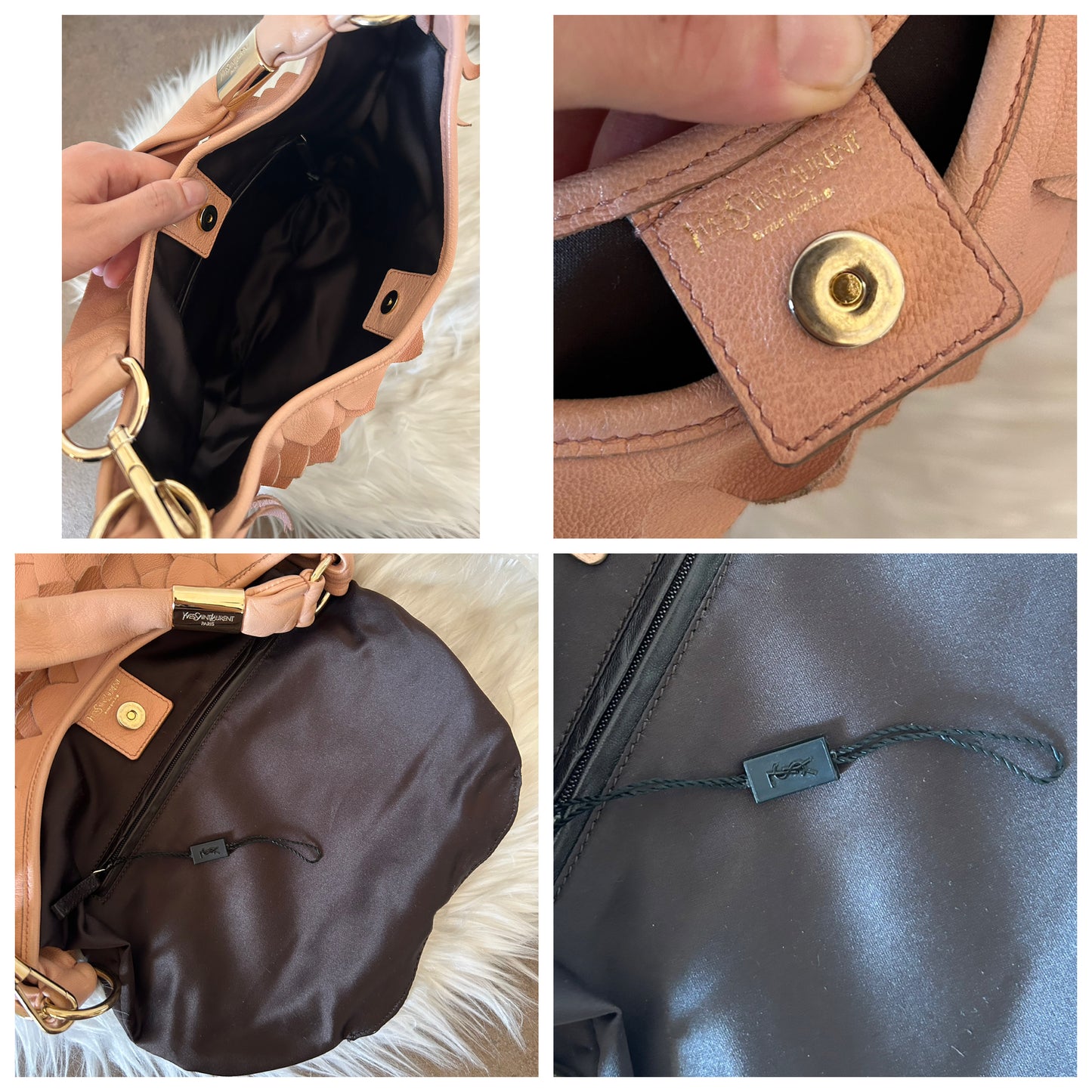 Yves Saint Laurent Mombasa Petal Bag rosa