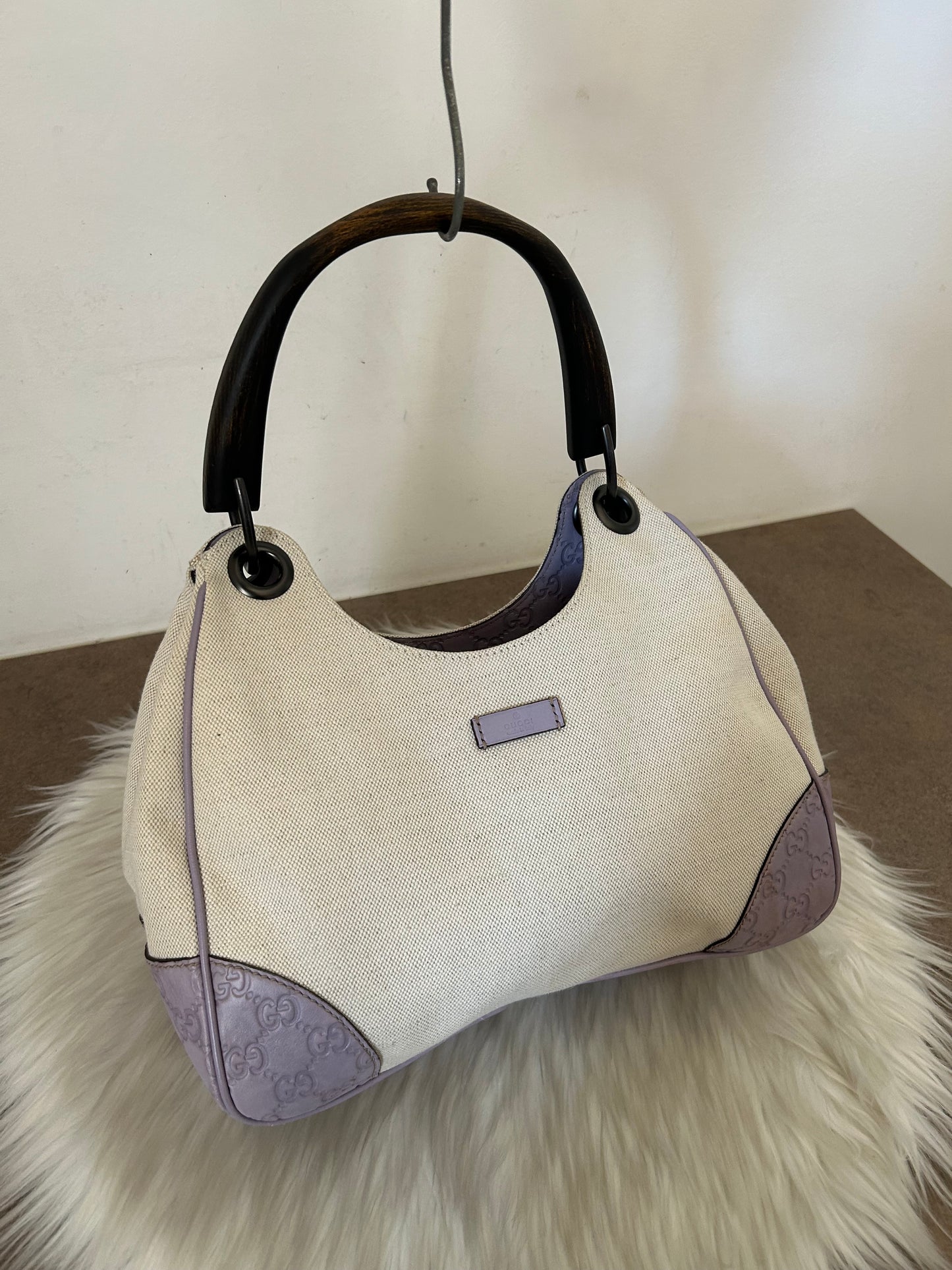 Gucci Colbert beige e lilla