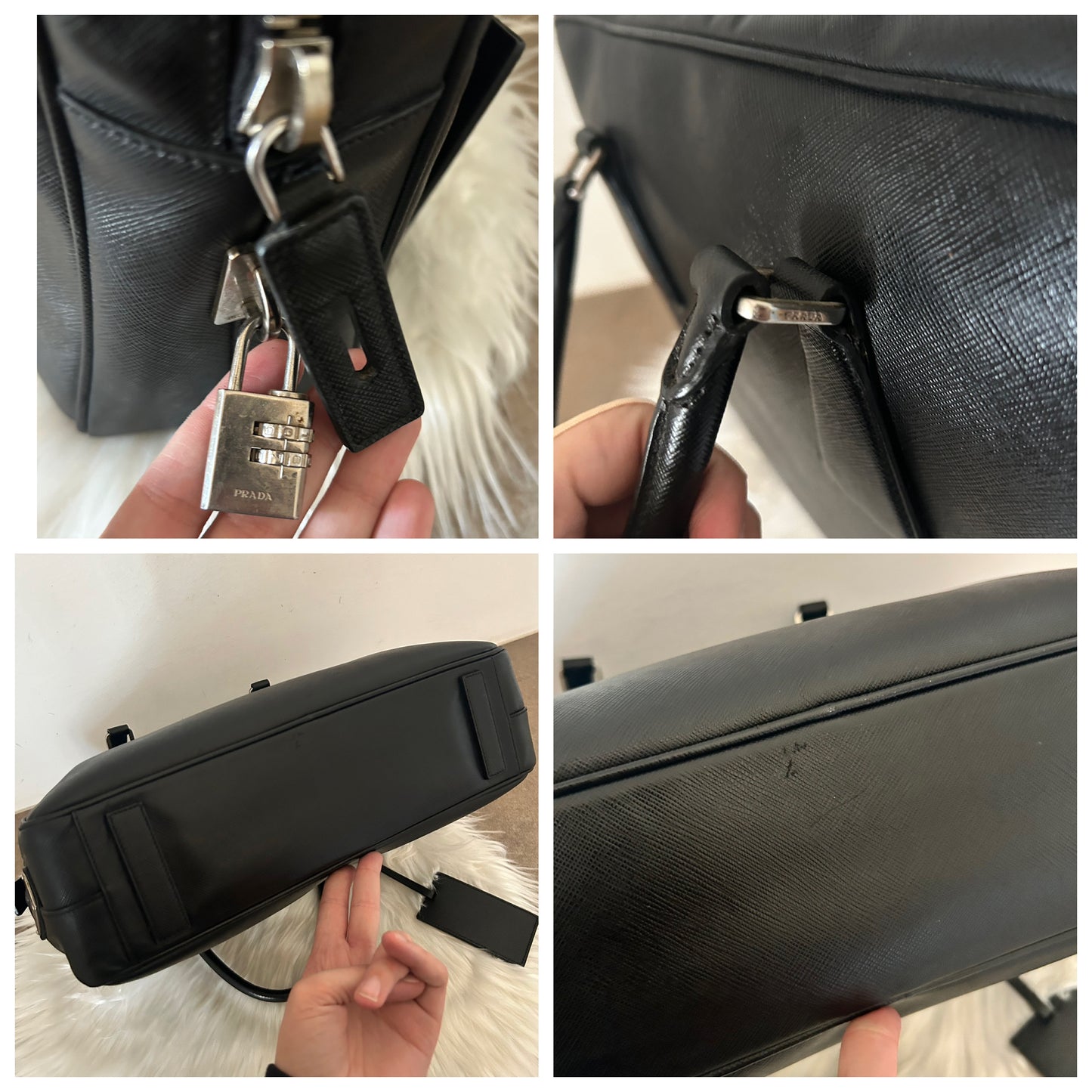 Prada modello Work in pelle nera