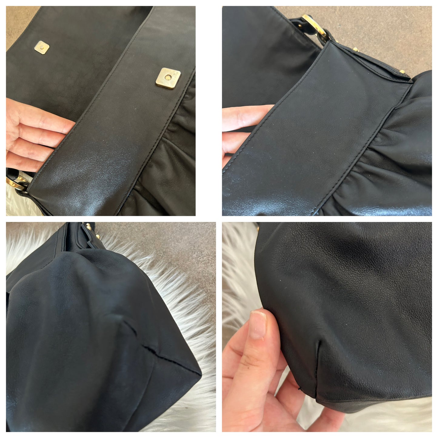 Fendi Chef tote in pelle nera