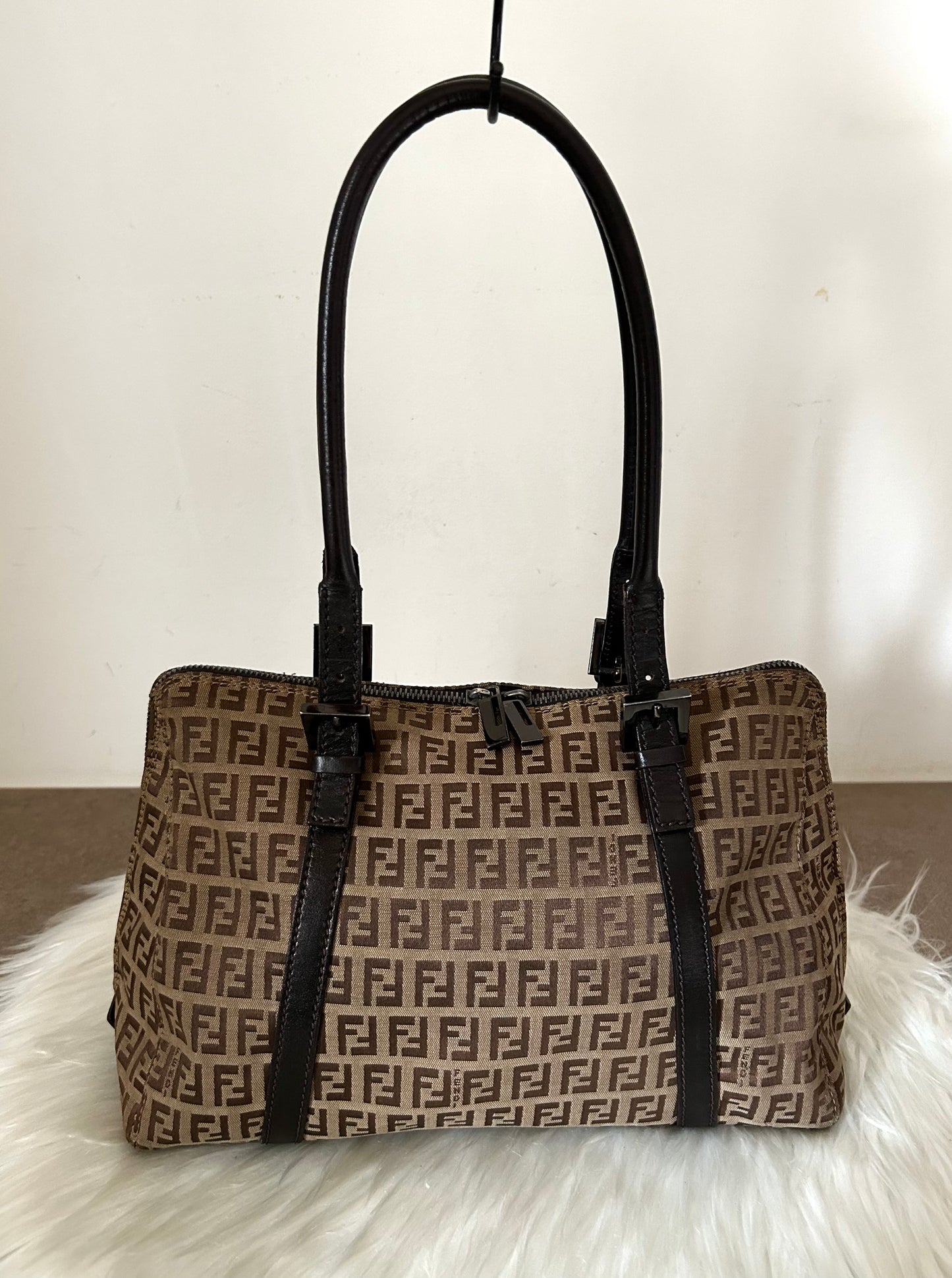 Fendi mini tote zucchino vintage
