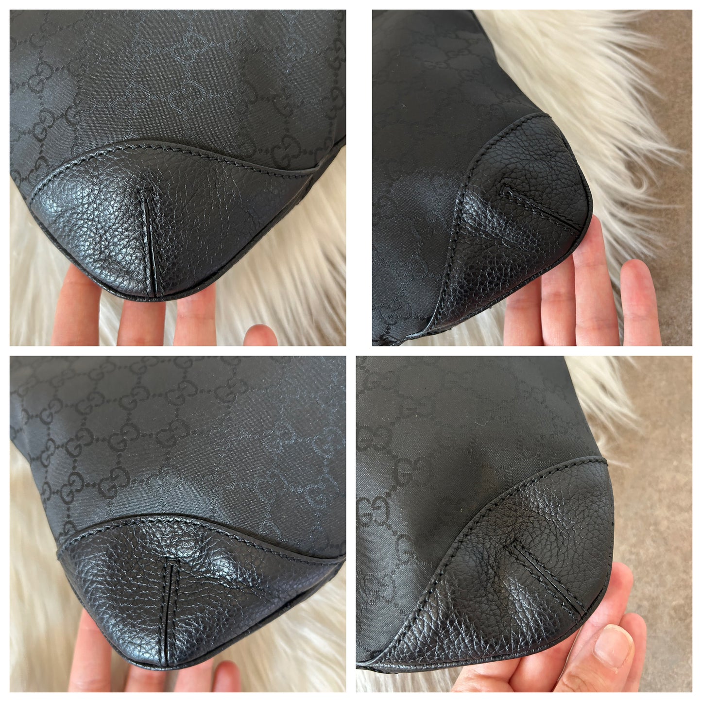 Gucci tote in monogram nera