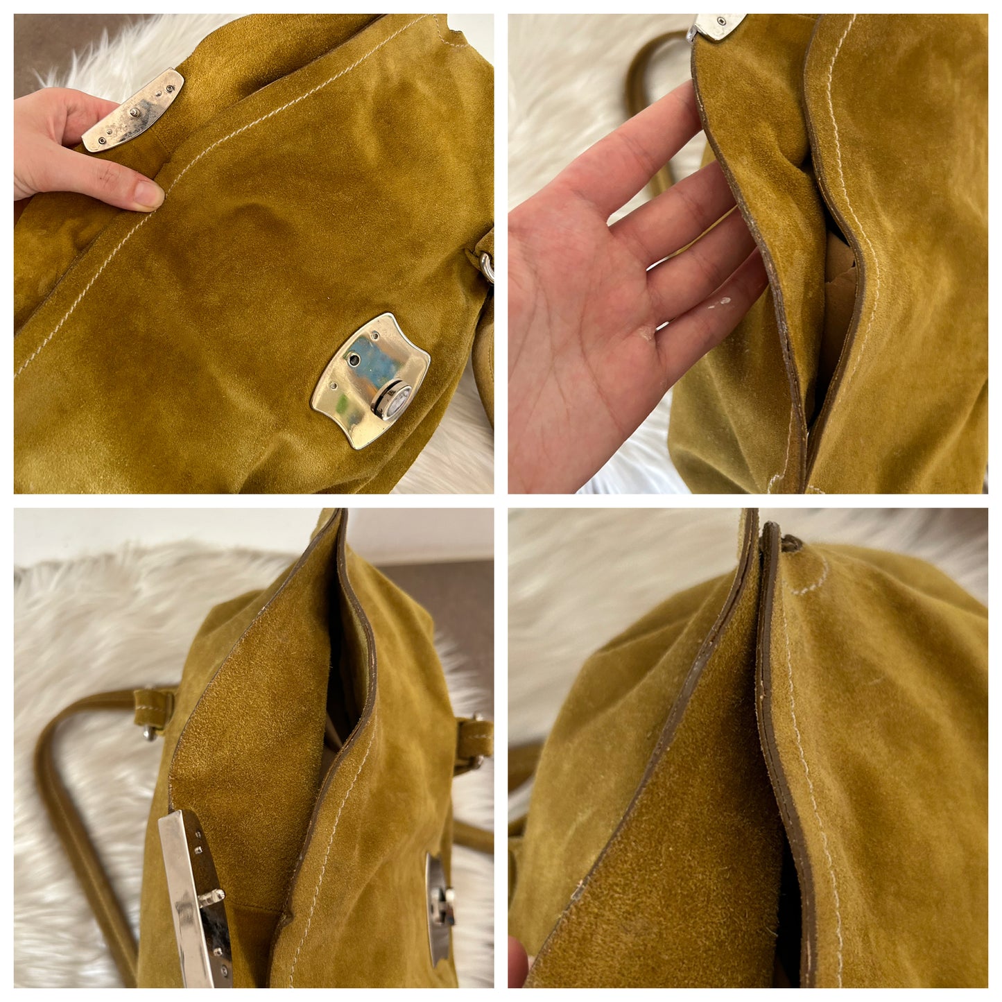 Prada tote in suede
