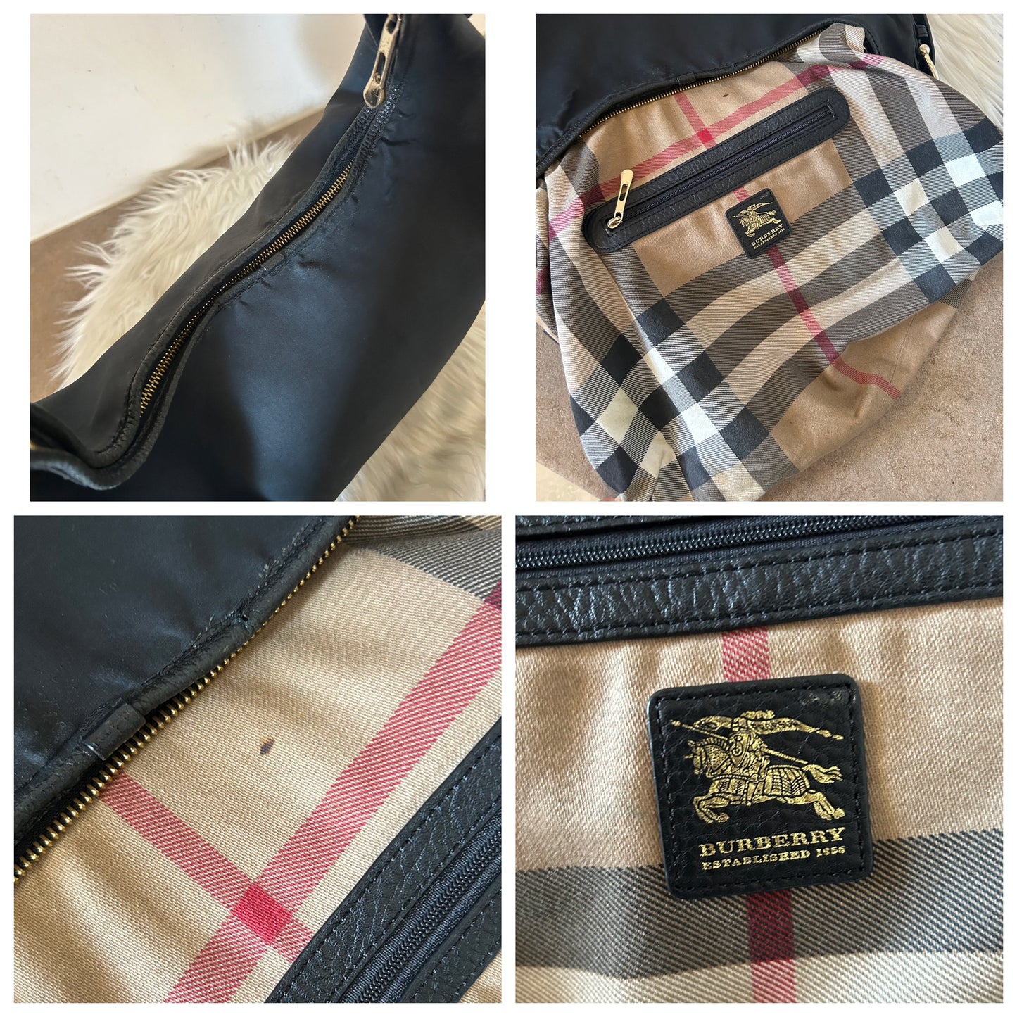 Burberry tote bag logata