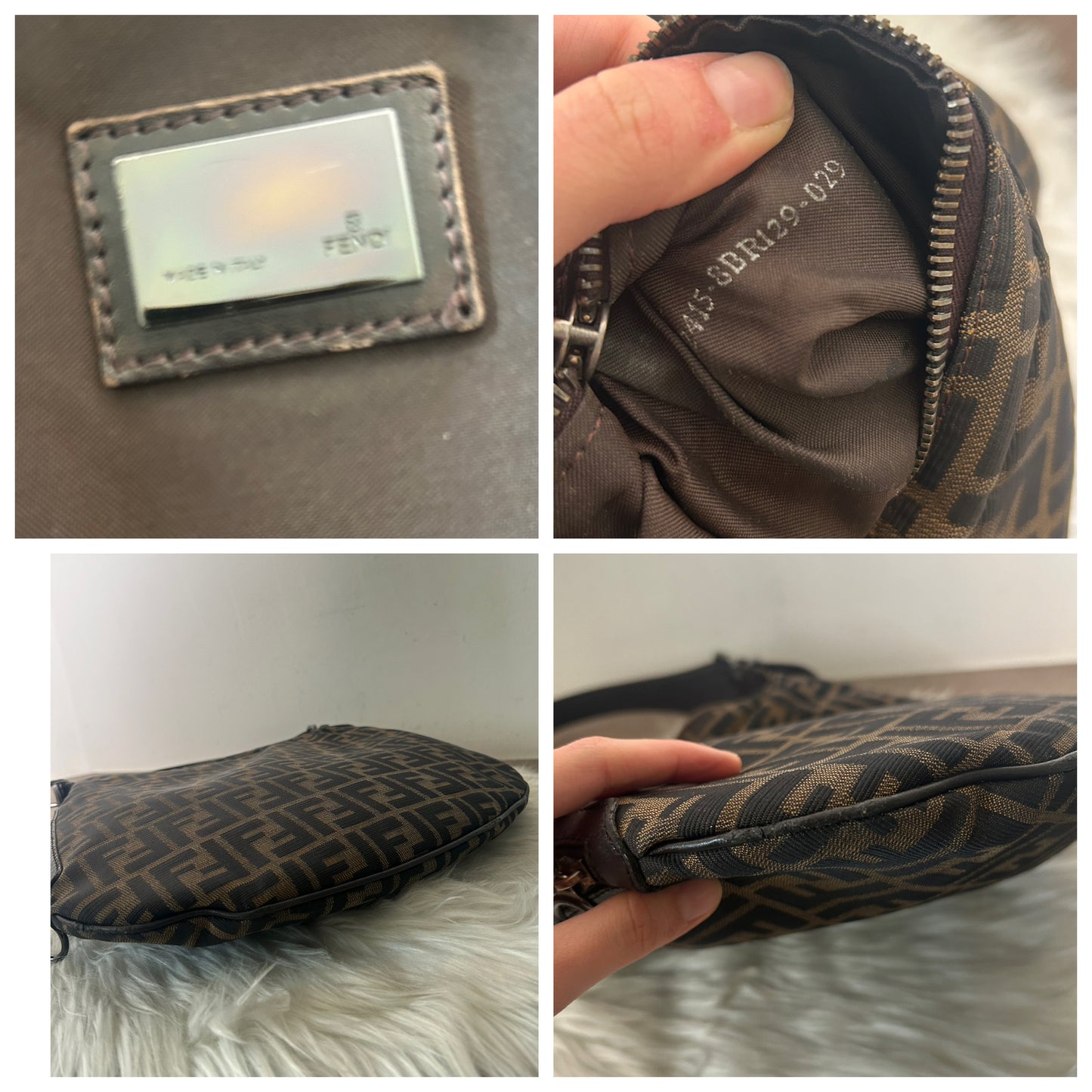 Fendi Oyster in monogram zucca vintage