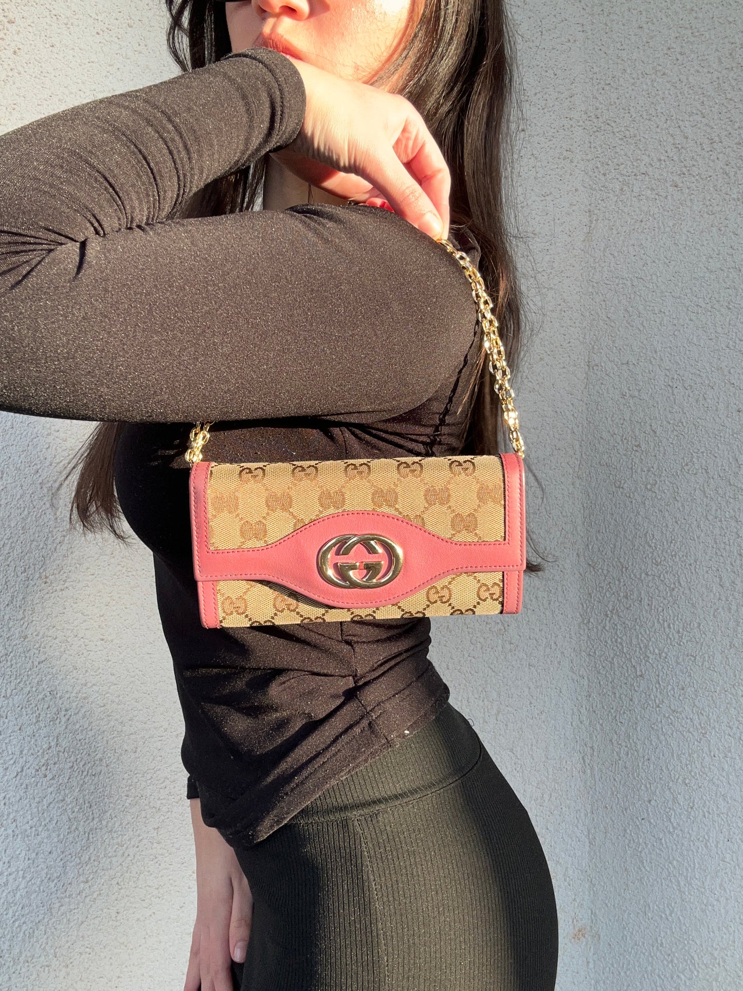 Wallet on Chain Gucci in monogram