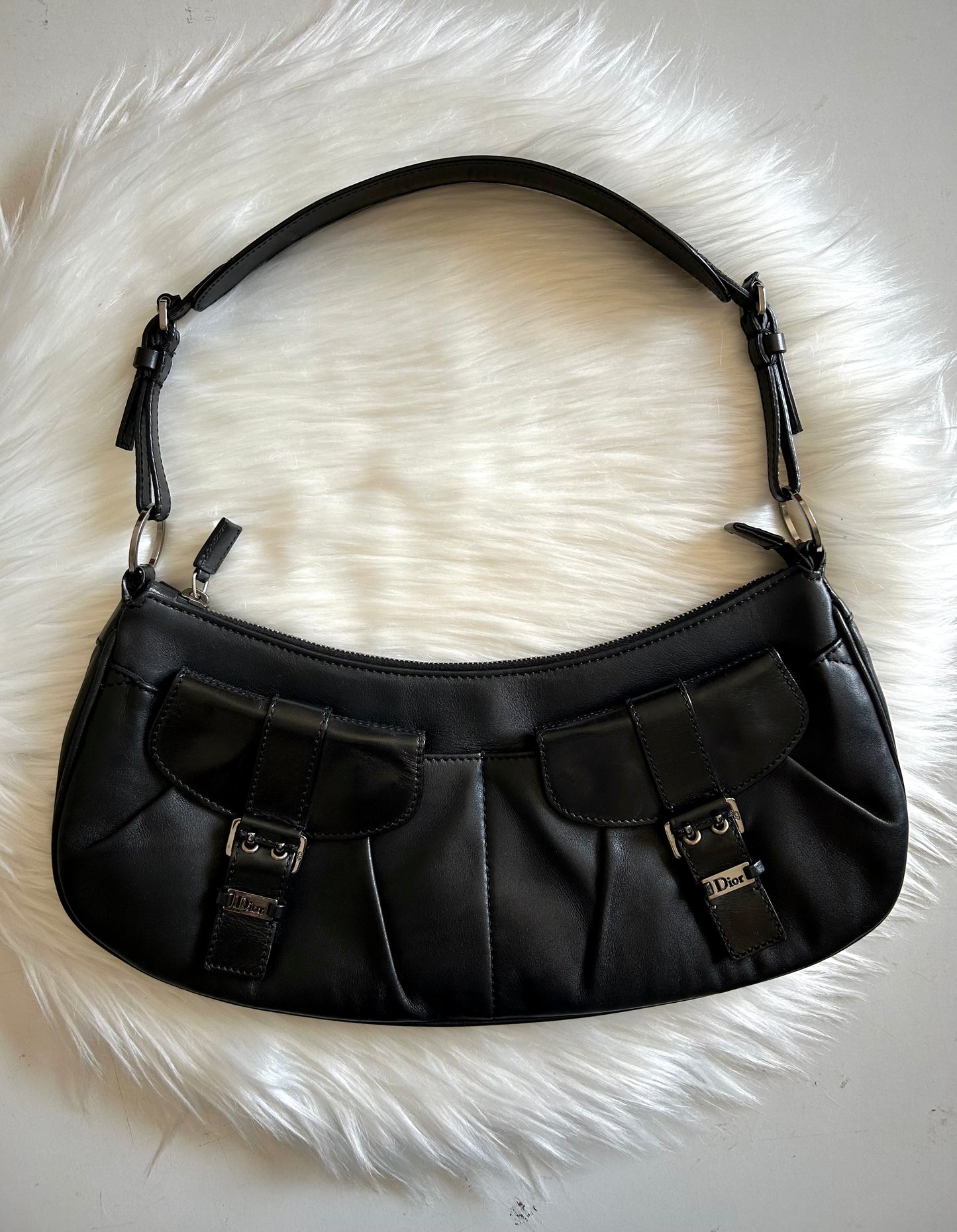 Dior modello Bondage in pelle nera vintage
