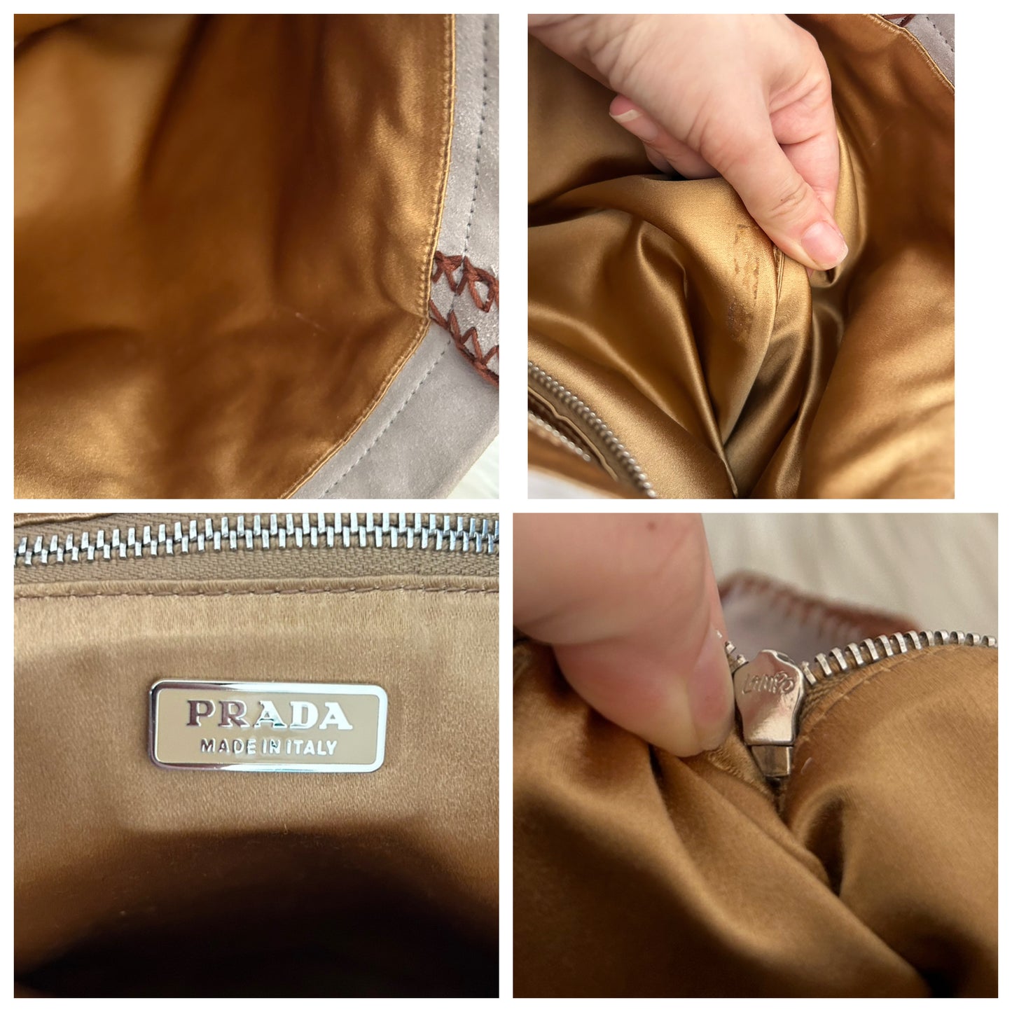 Prada tote in suede