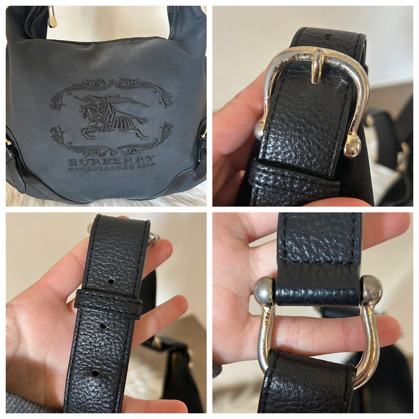 Burberry tote bag logata