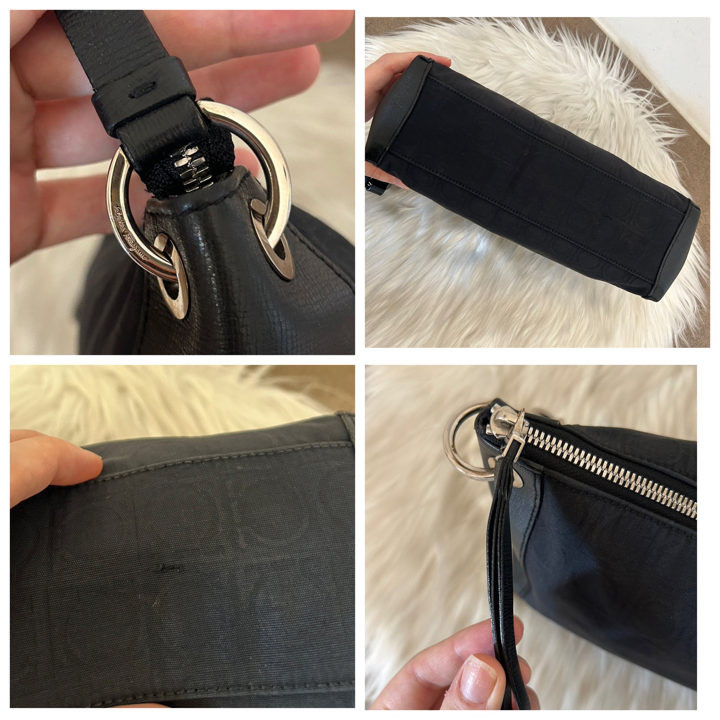 Baguette Salvatore Ferragamo in monogram