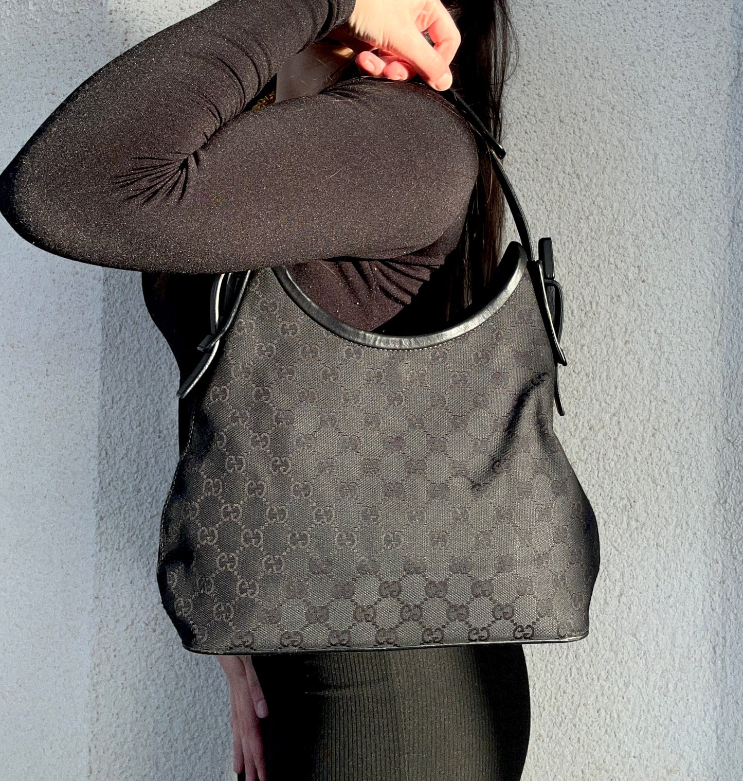 Gucci tote bag in monogram nera