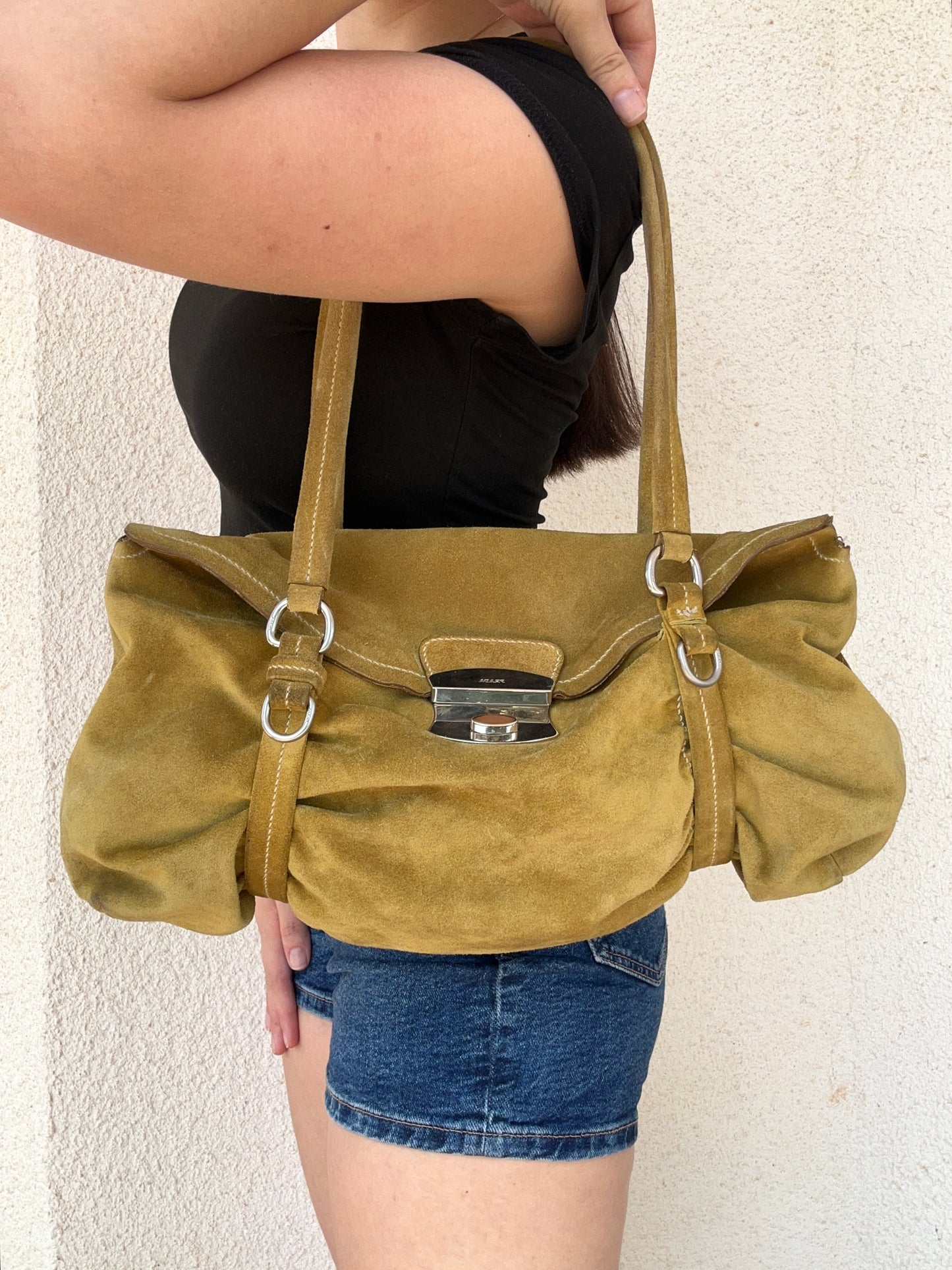 Prada tote in suede