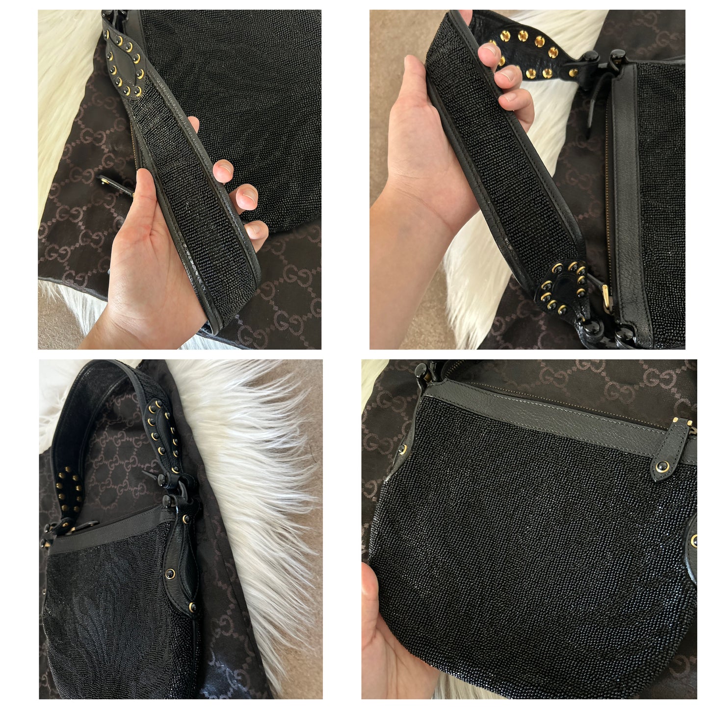 Gucci Pelham con perline e borchie - Pezzo Unico