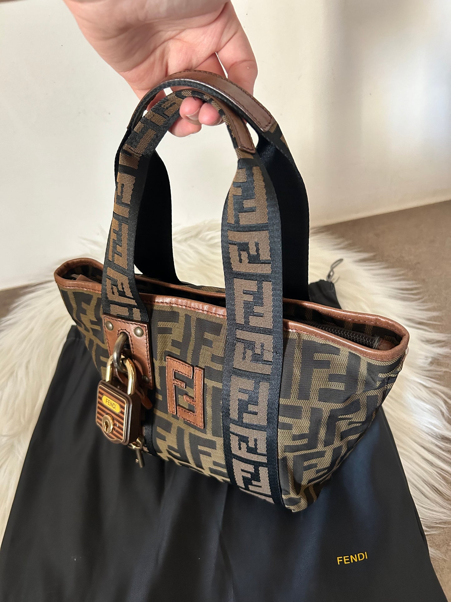 Fendi mini Roll bag zucca
