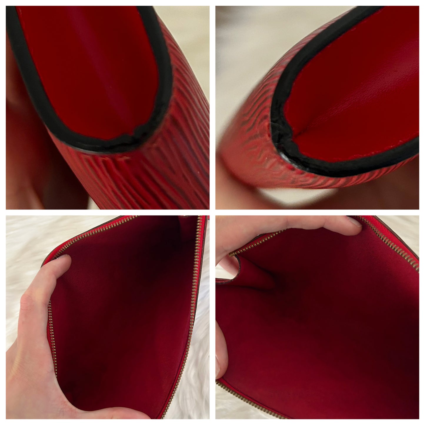 Louis Vuitton Pochette Acccessoire Epi rossa