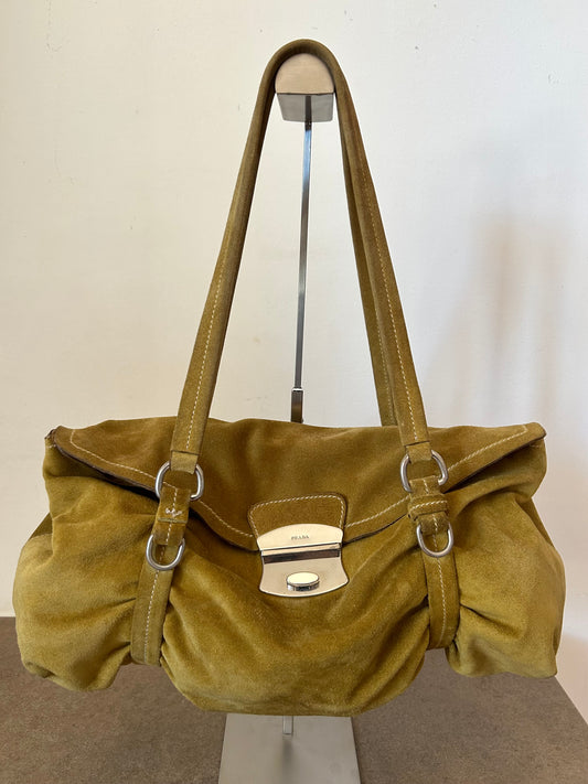 Prada tote in suede