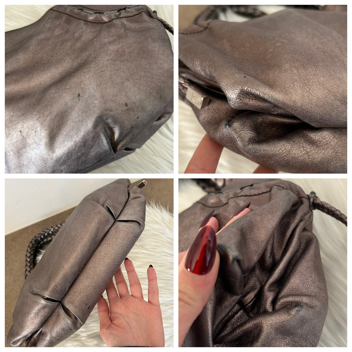 Borsa in pelle Salvatore Ferragamo stile Fendi Spy