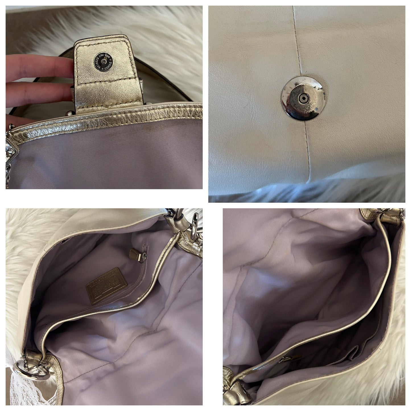Coach Signature Sufflette in pelle