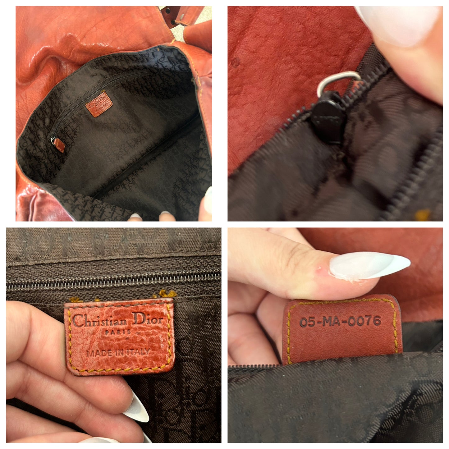 Dior Gaucho vintage in pelle