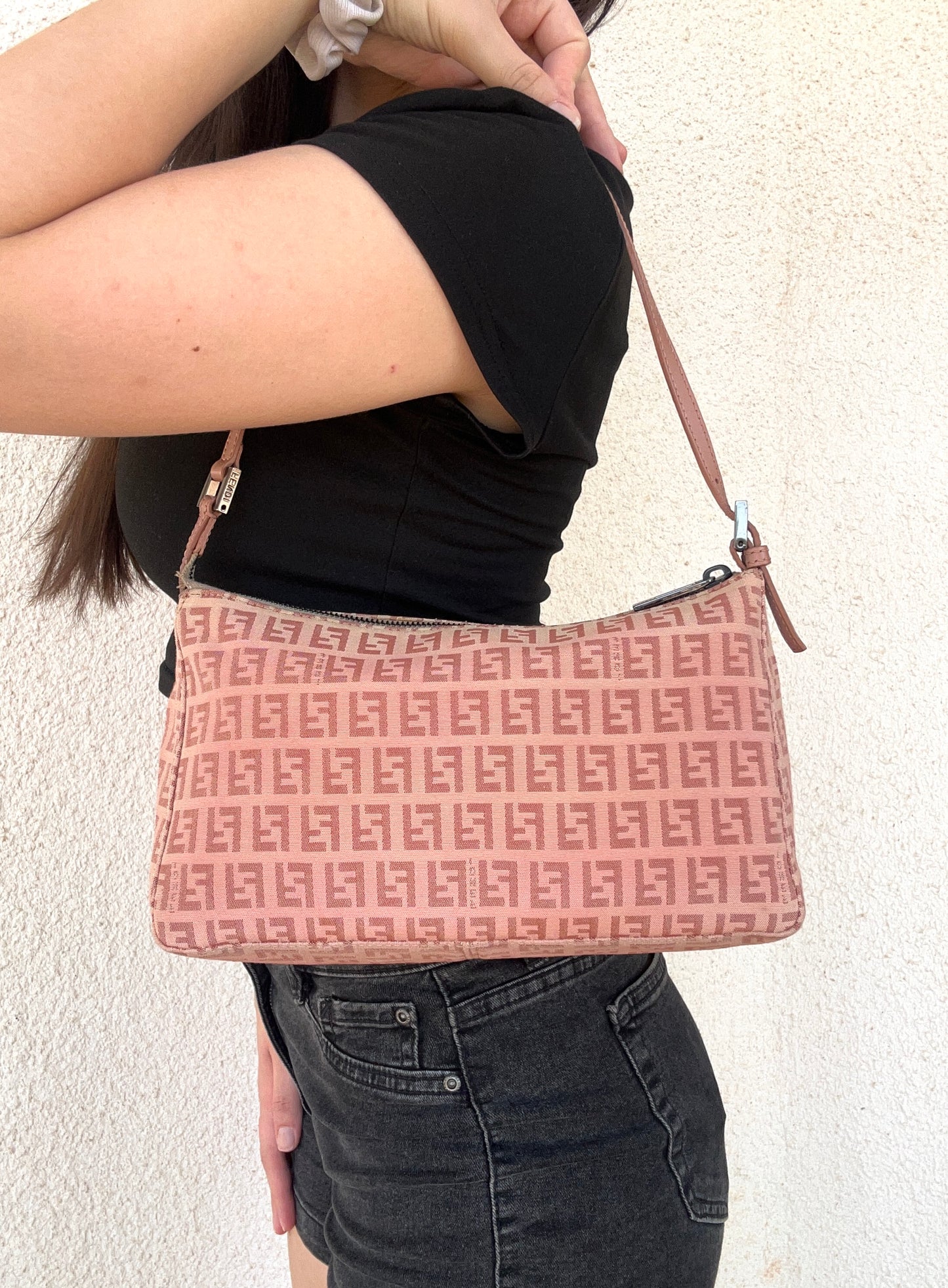 Fendi Baguette Sunset sfumata in monogram zucchino