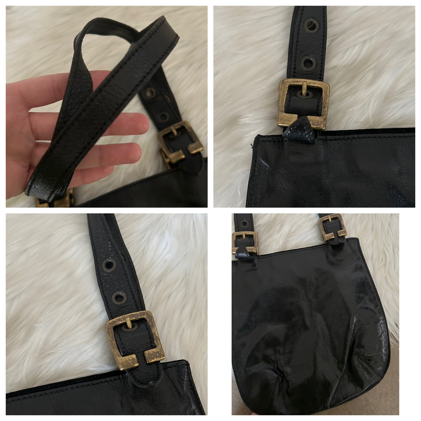 Miu Miu tote bag in pelle verniciata