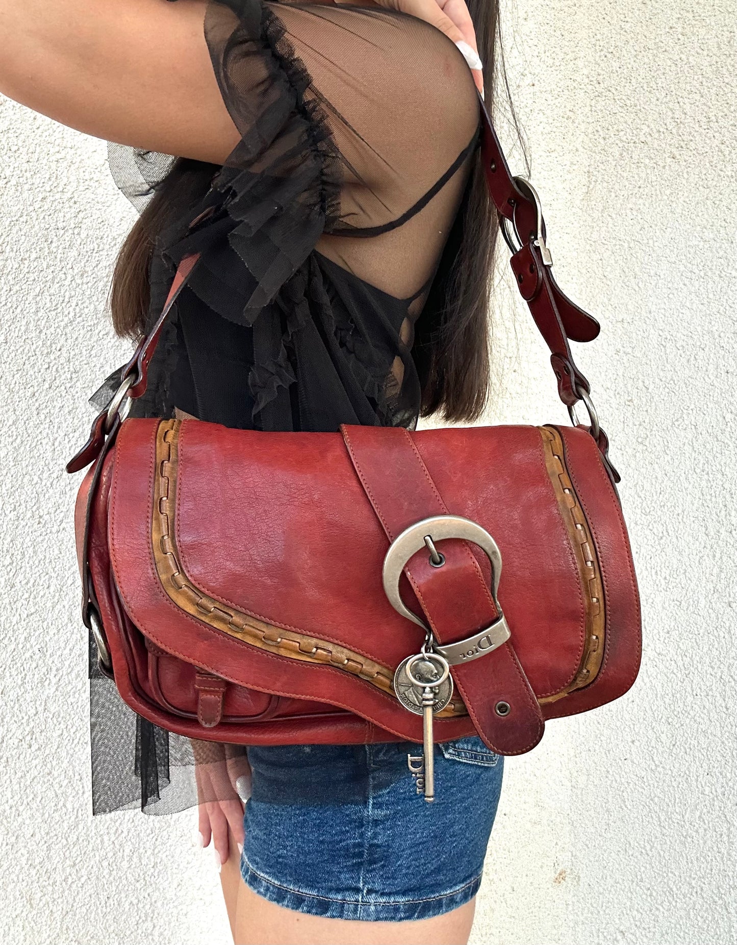 Dior Gaucho vintage in pelle