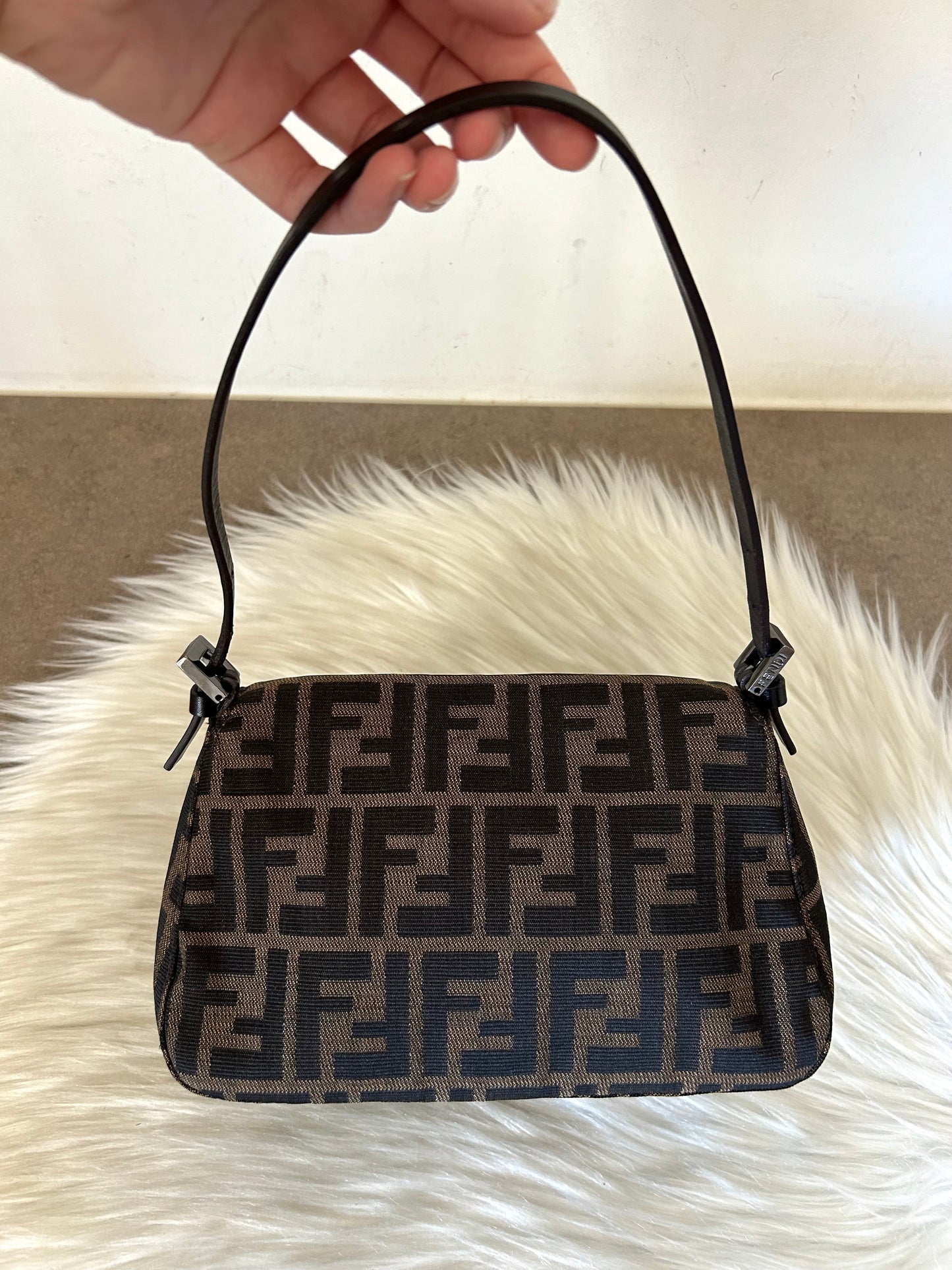 Fendi Mini Mamma Baguette zucca vintage