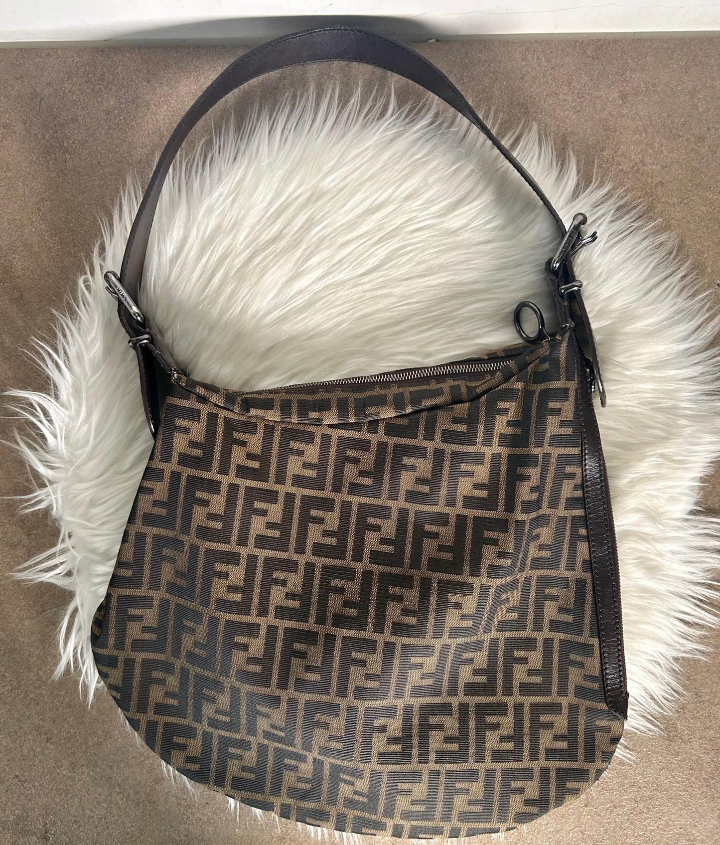 Fendi Oyster in monogram zucca vintage