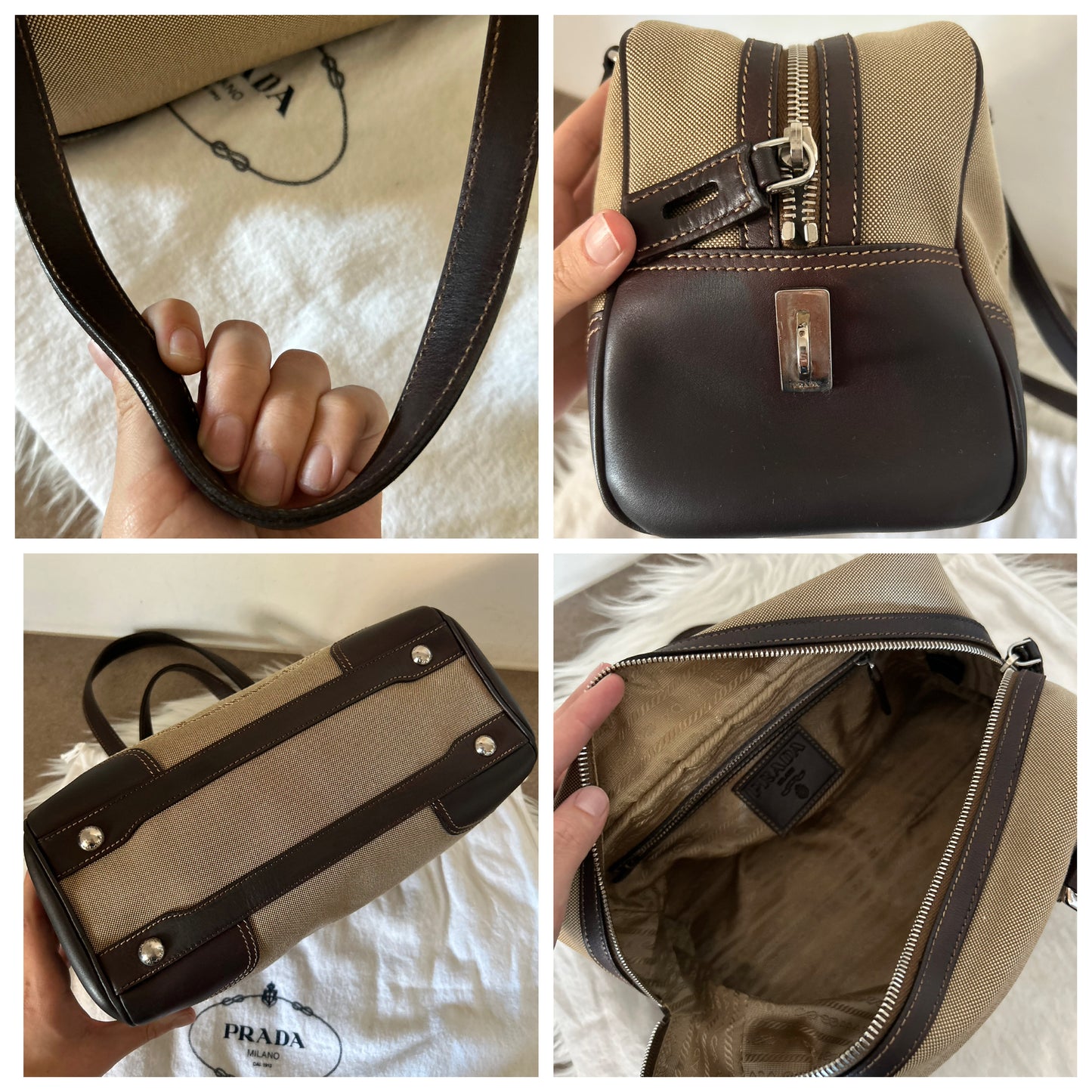 Prada bauletto con dust bag e cartellini